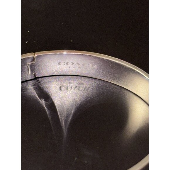 Coach Women's Signature C Buckle Bangle Bracelet - Picture 5 of 10